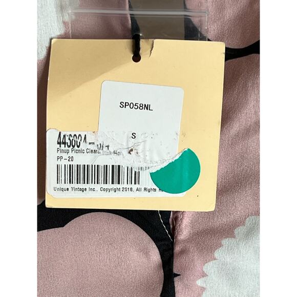 Smak Parlour Pink Black Florals Girl Talk Sheath Dress S NWT - Picture 8 of 9